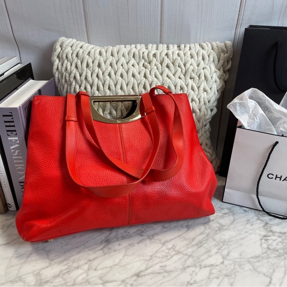 Christian Louboutin Red Leather Tote Bag - Picture 2 of 13